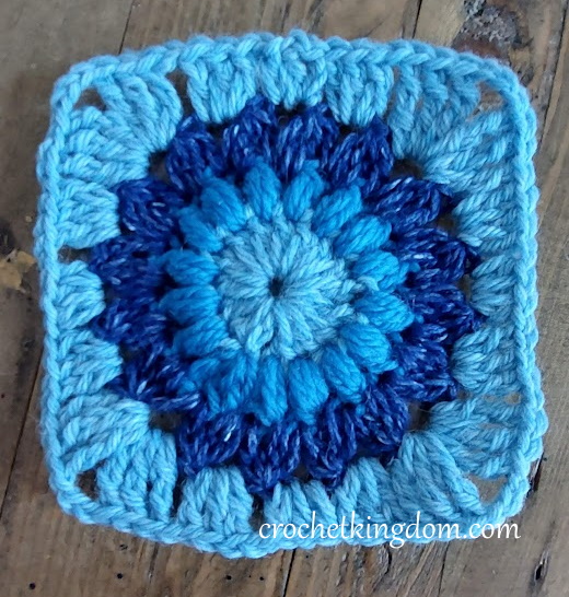crochet sunburst square
