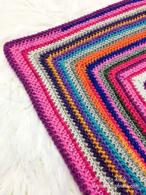 Cake Yarn Scrapghan free crochet pattern