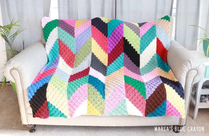 Crochet Scrap Blanket free crochet pattern