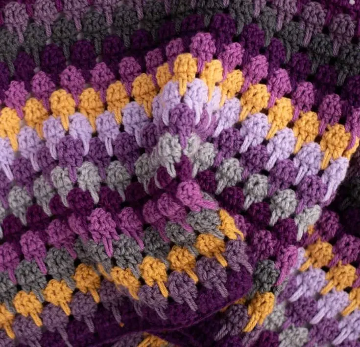 Happy Lark Crochet Scrap Blanket free pattern