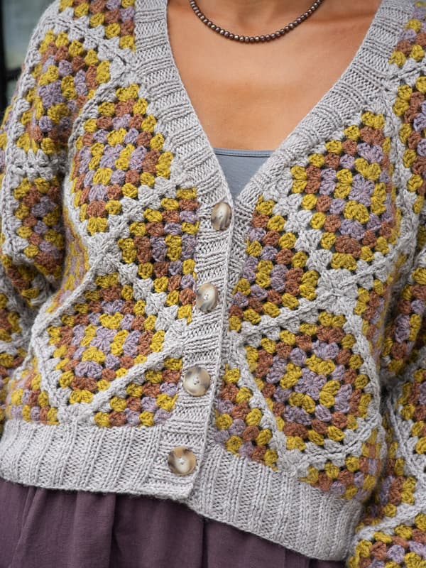 crochet granny square cardigan pattern free