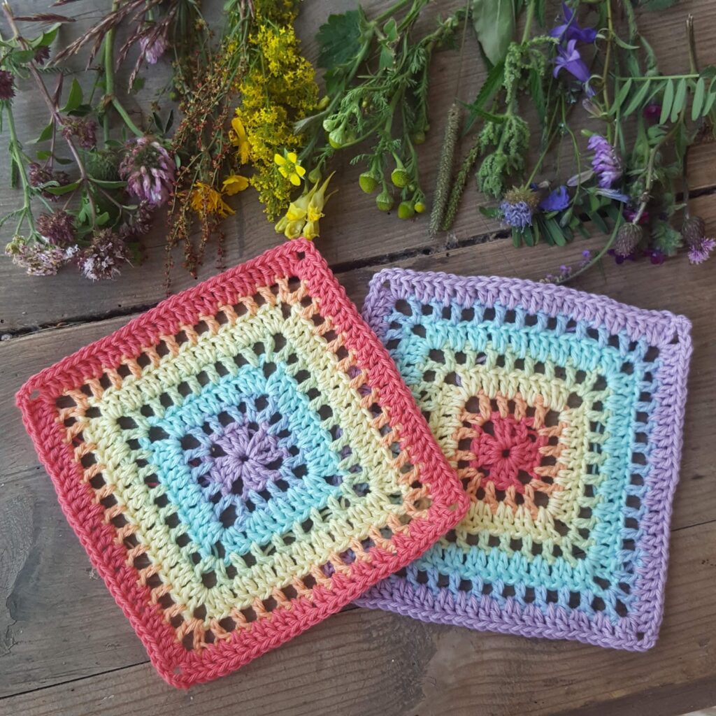 free crochet granny square pattern