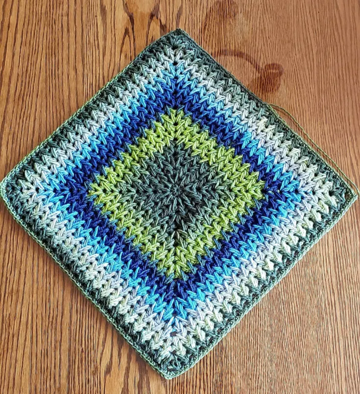 Feather Stitch Square Motif